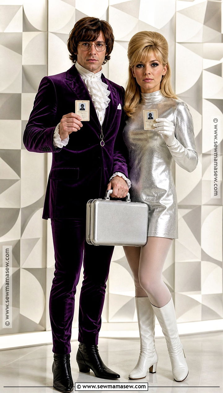 Retro Spy Couple Costume - 30 60s halloween costume ideas