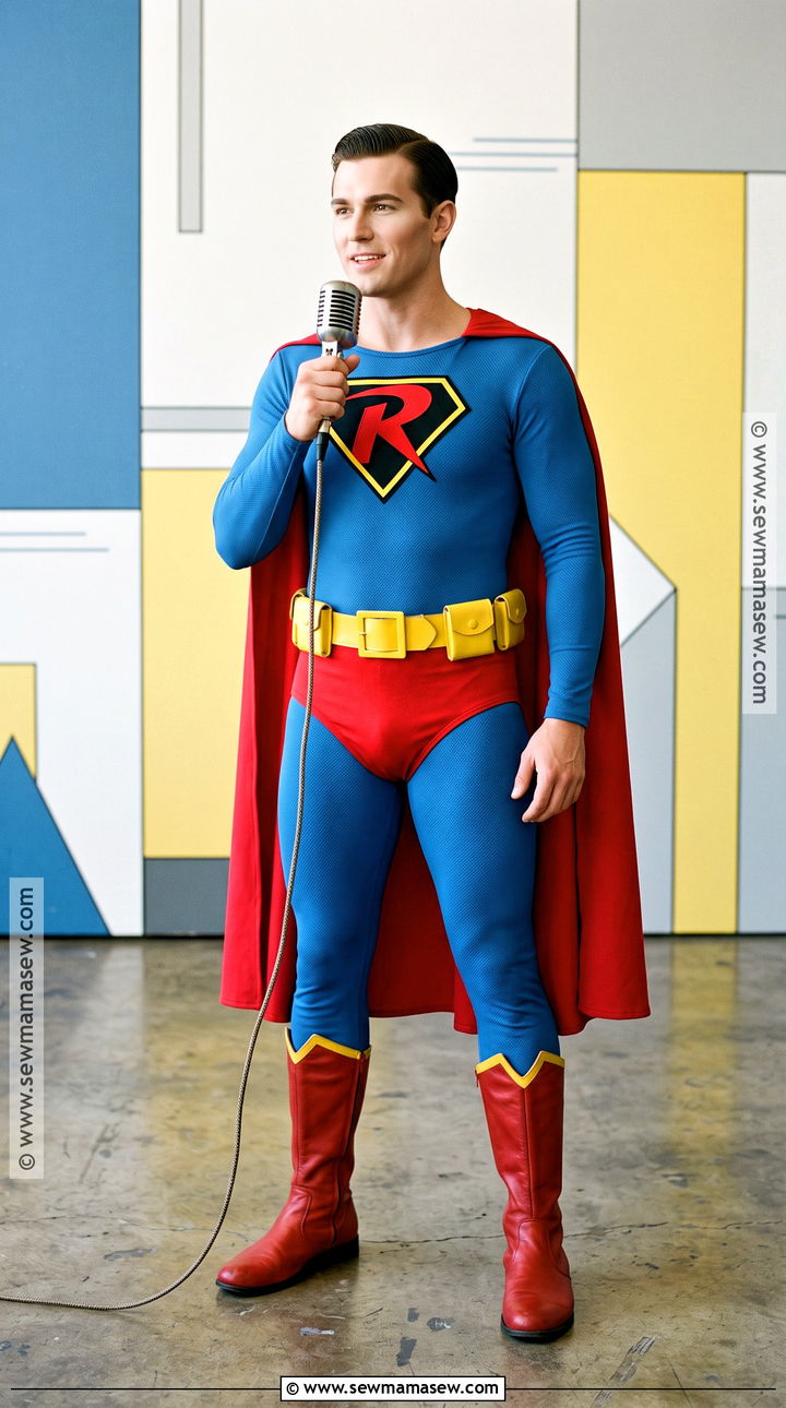 Retro Superman Cosplay With Black Shield - 30 superman cosplay ideas
