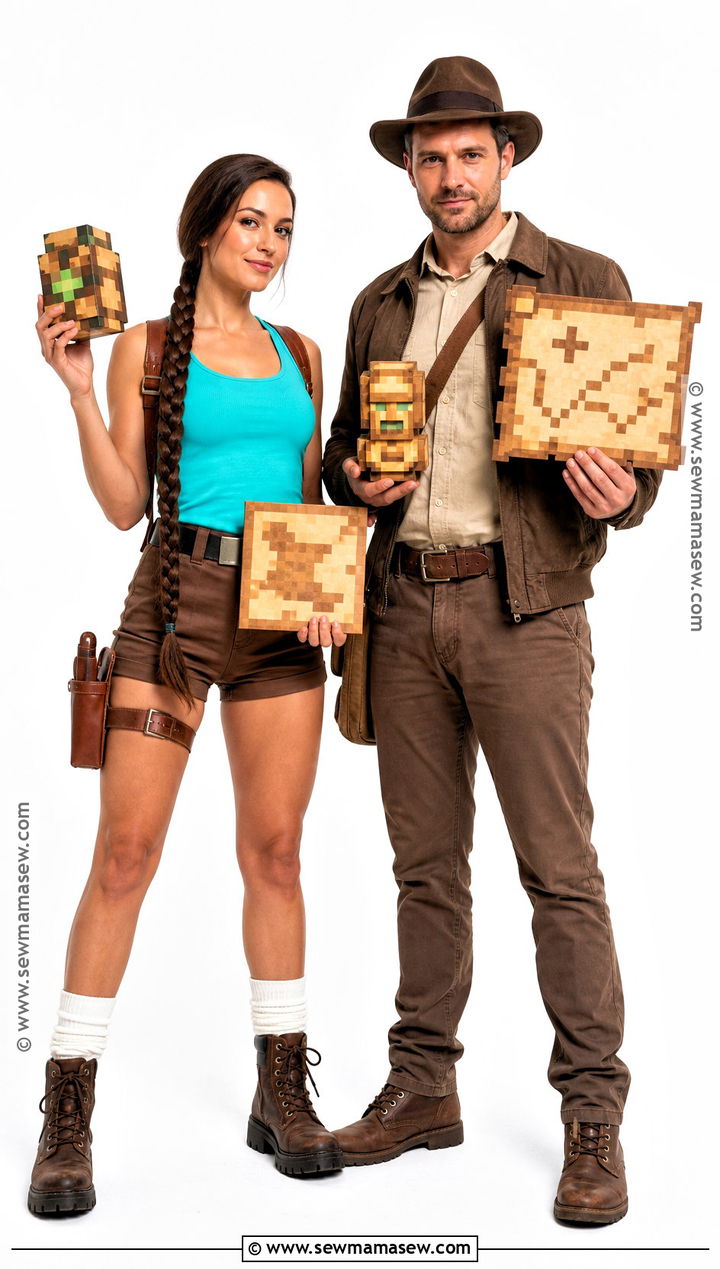 Retro Video Game Lara Croft And Indiana Jones Costume - 30 lara croft and indiana jones costumes