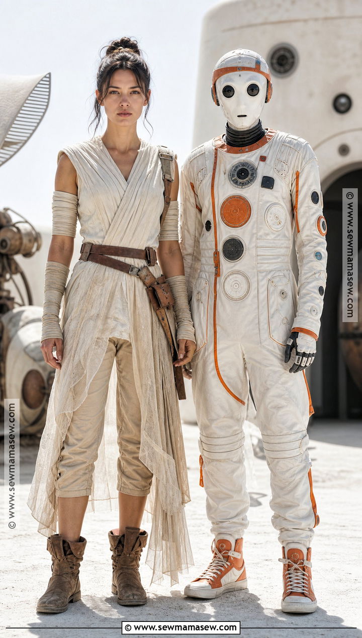 Rey And BB 8 Couple Costume - 35 star wars couple costume ideas