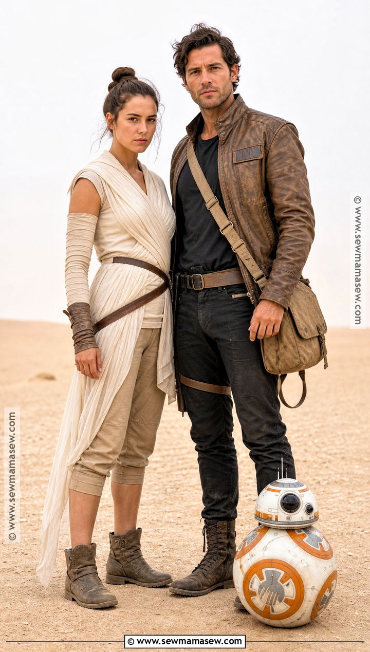 Rey And Finn Jakku Couple Costume - 35 star wars couple costume ideas