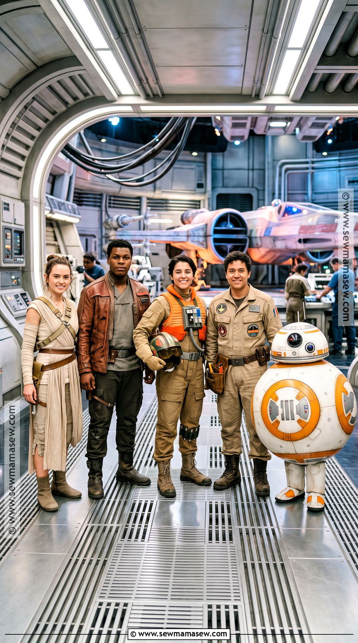 Rey Group Costume With Resistance Friends - 30 Rey Costume Ideas