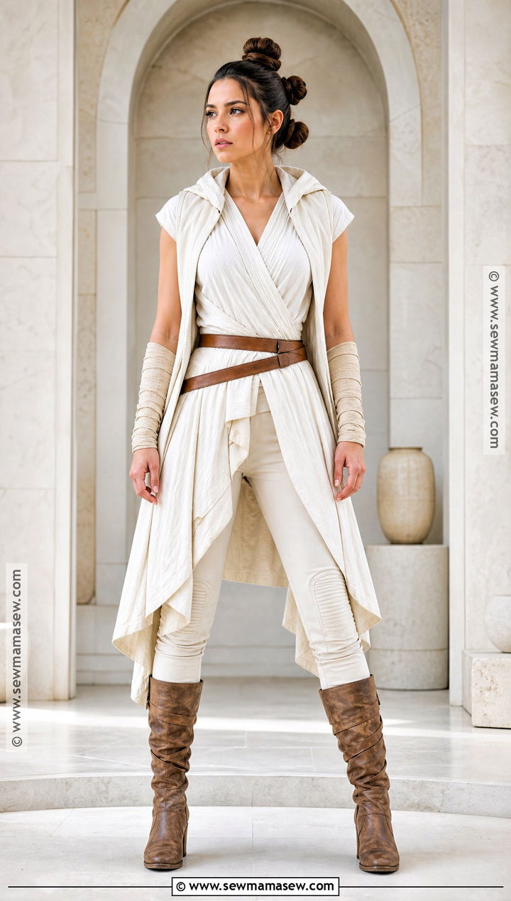 Rey White Jedi Costume - 35 Starwars Costumes for Women