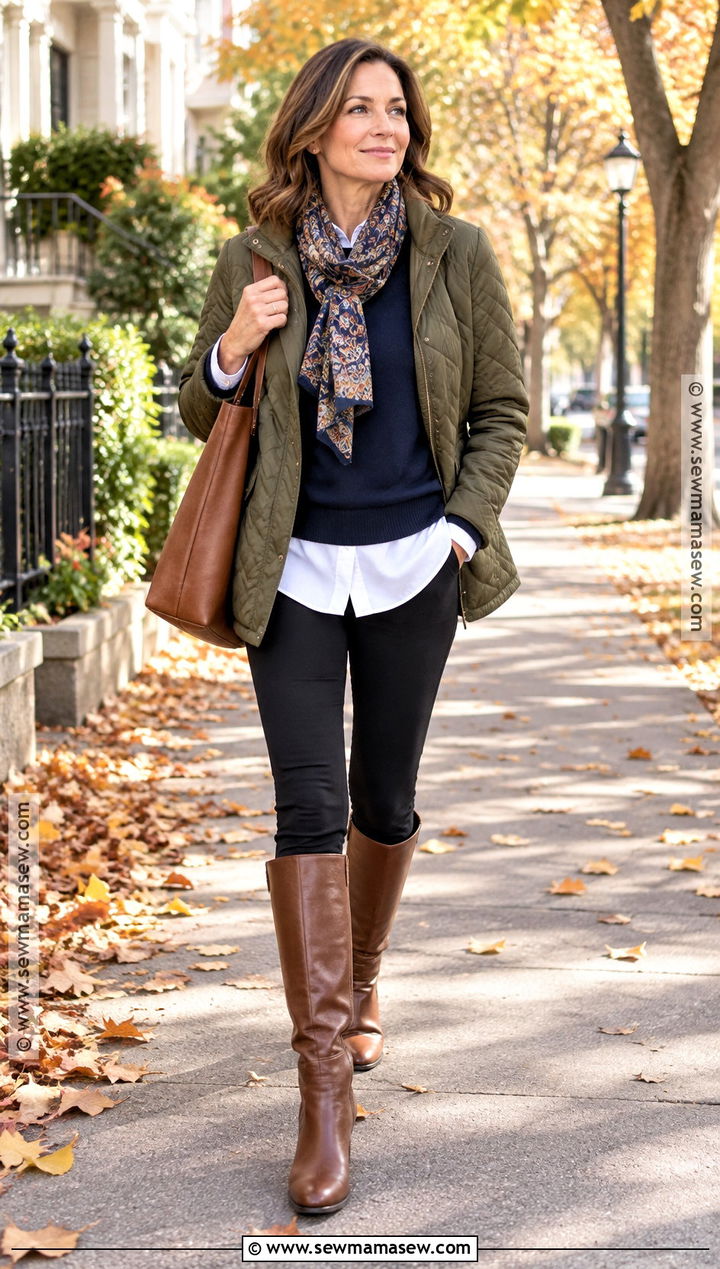 Riding Boots With Leggings and Quilted Jacket - 15 boots fall 2026
