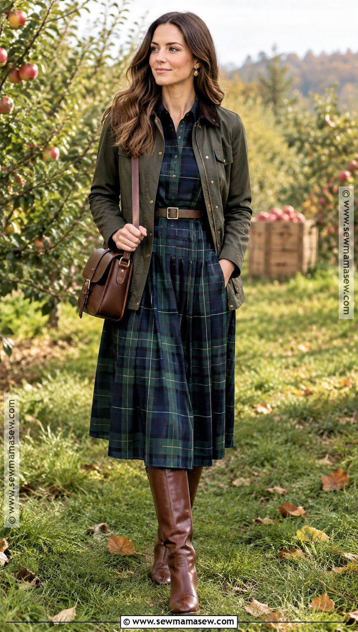 Riding Boots With Plaid Dress - 20 fall shoes with dress