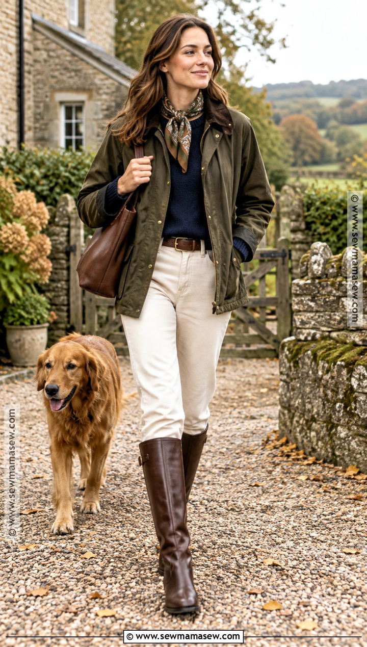 Riding Boots With White Jeans And A Barn Jacket - 15 riding boots fall outfit