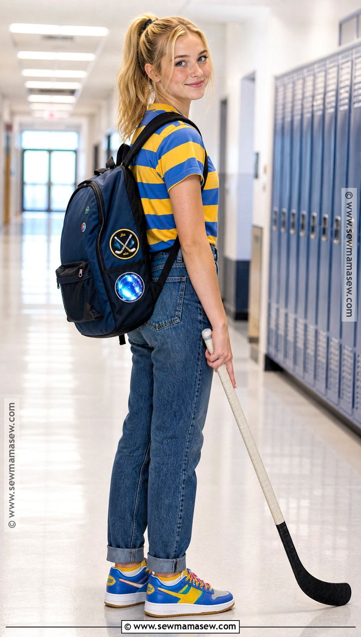 Riley Casual Cosplay With Striped Shirt - 35 inside out cosplay ideas