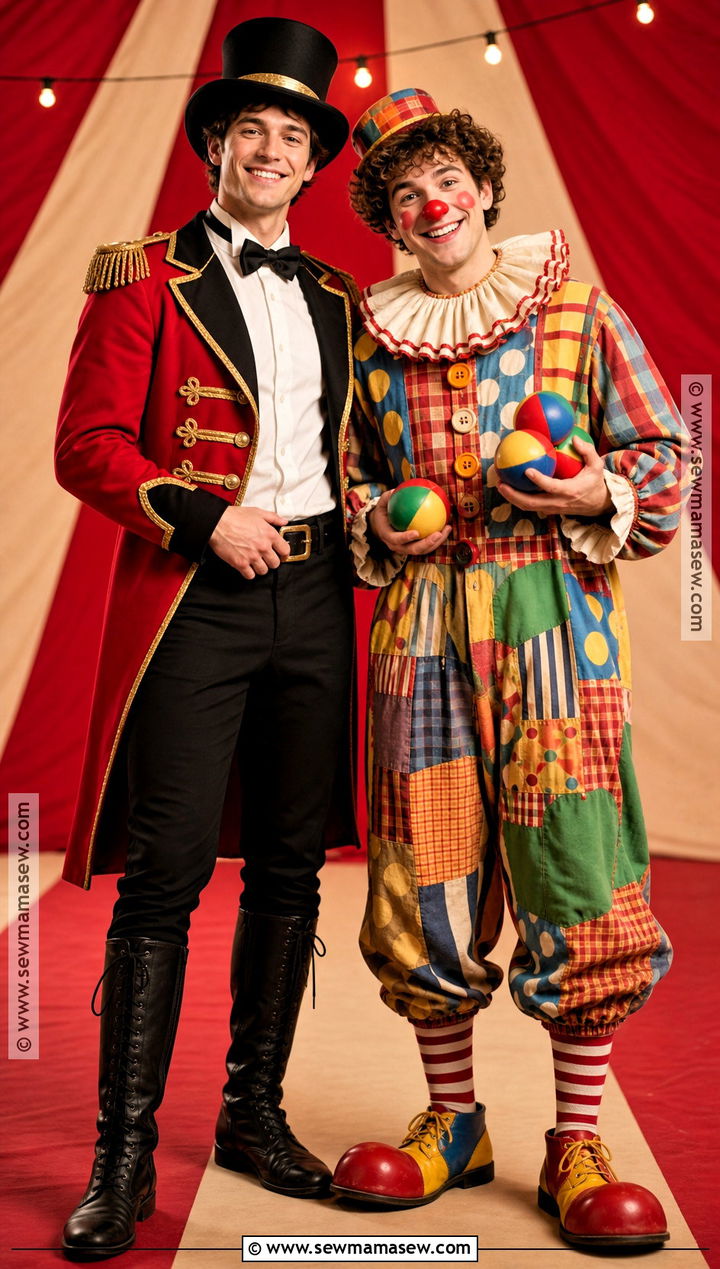 Ringmaster And Clown Costume - 50 matching halloween costumes