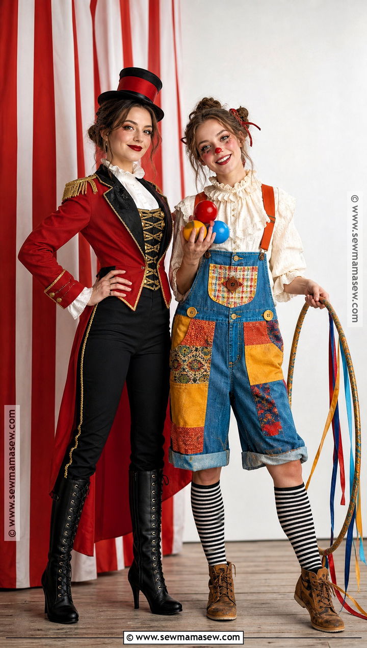 Ringmaster And Clown Costume - 30 two person costume ideas