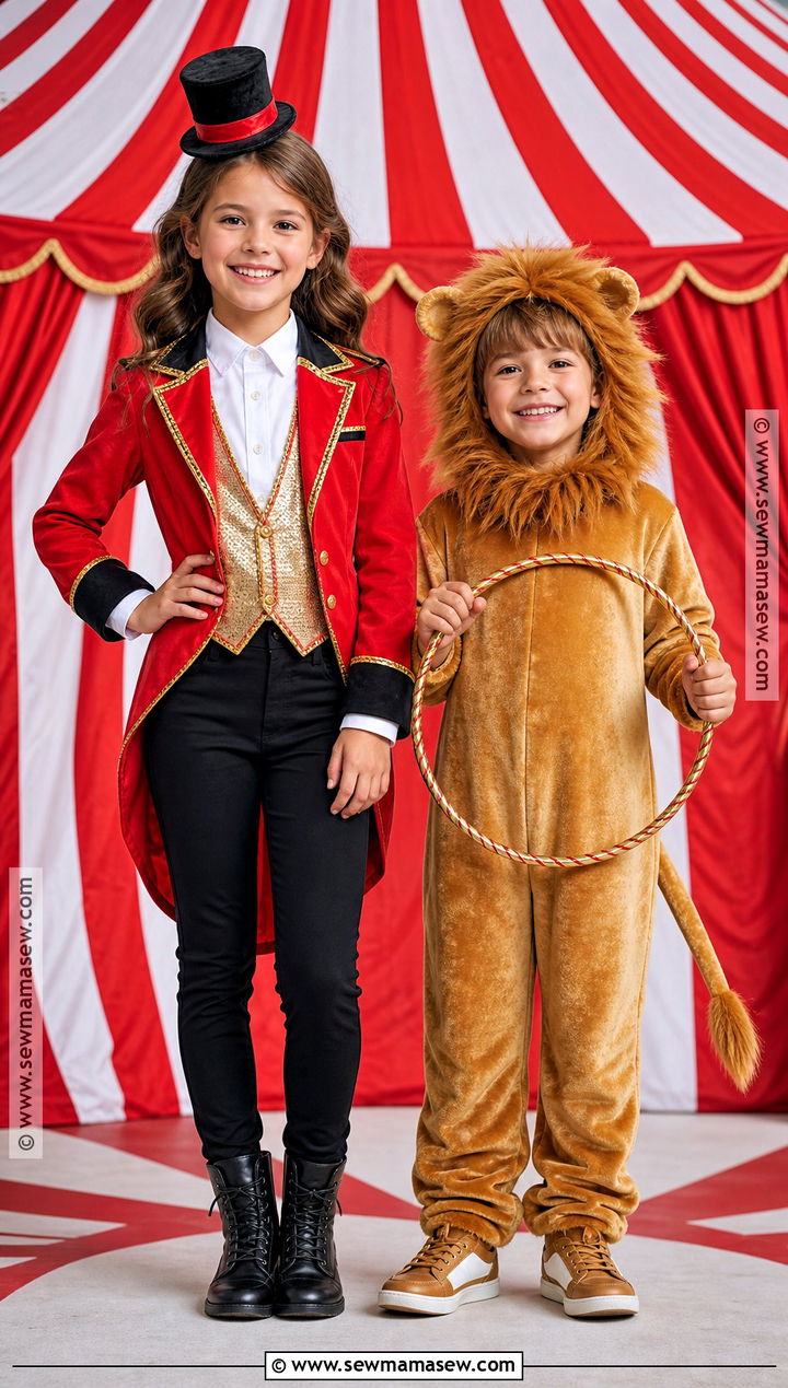 Ringmaster And Lion Costume - 35 boy and girl halloween costumes