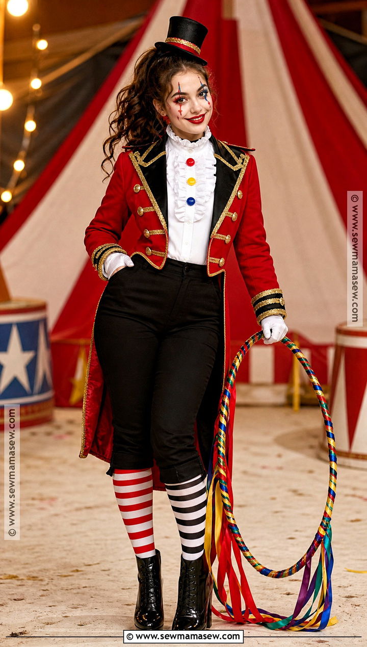 Ringmaster Clown Costume With Tailcoat - 30 Costume Clown Ideas