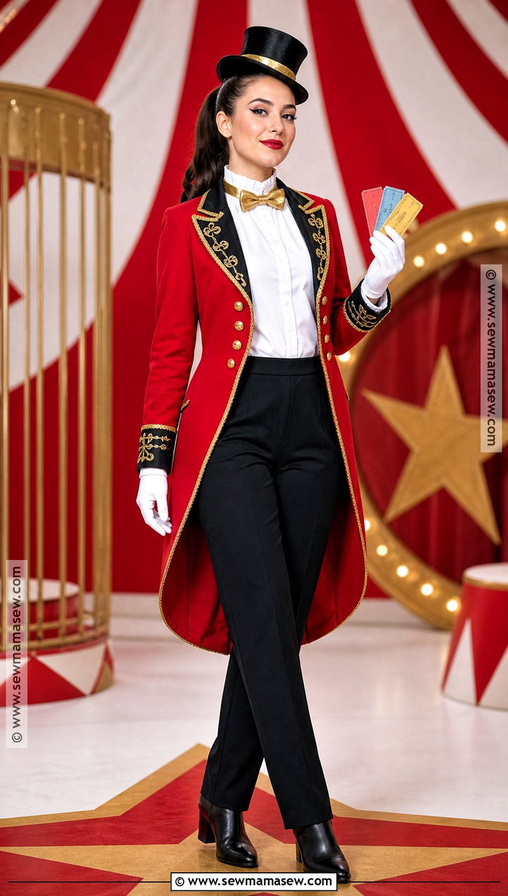 Ringmaster Costume With Red Tailcoat - 30 halloween costumes modest