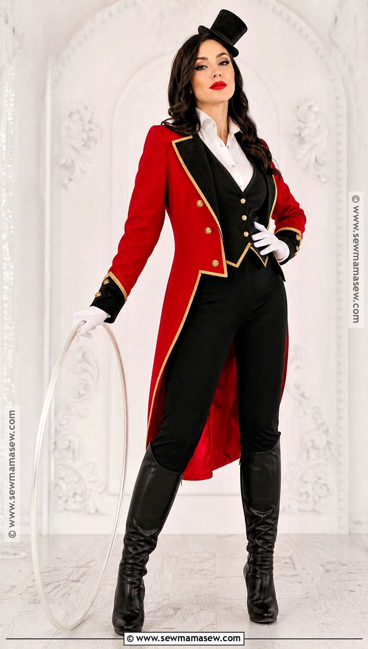 Ringmaster Costume With Red Tailcoat - 35 chic halloween costumes
