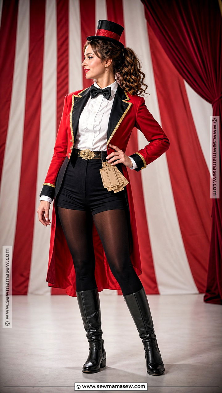 Ringmaster Shorts Costume - 30 Ring Master Costume Ideas for Women