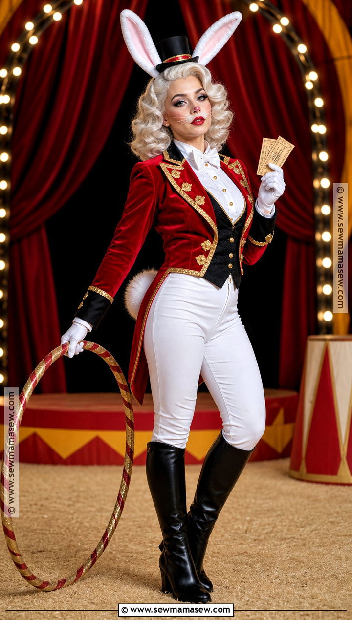 Ringmaster White Bunny Costume - 30 white bunny halloween costumes