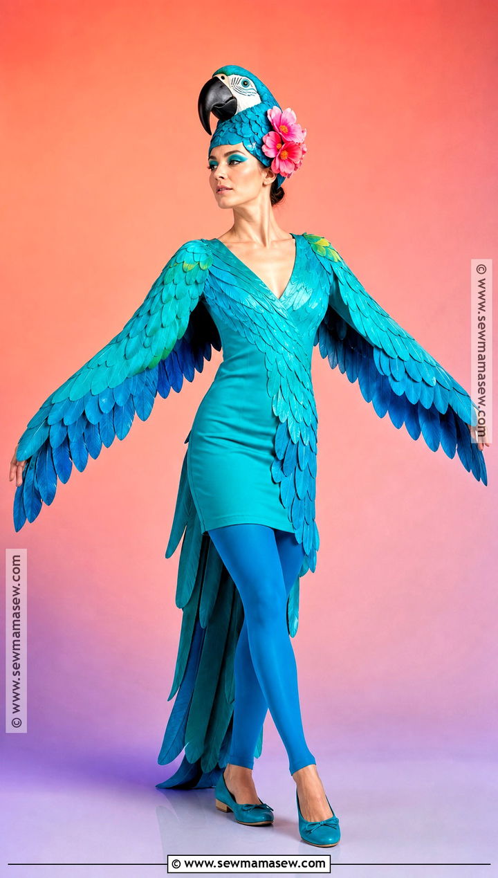 Rio Jewel Costume With Teal Feathers - 35 rio halloween costume ideas