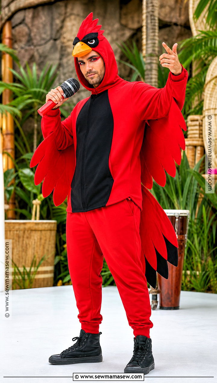 Rio Pedro Red Cardinal Costume - 35 rio halloween costume ideas