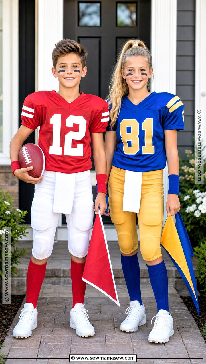 Rival Sibling Football Player Costume - 35 football player costume ideas
