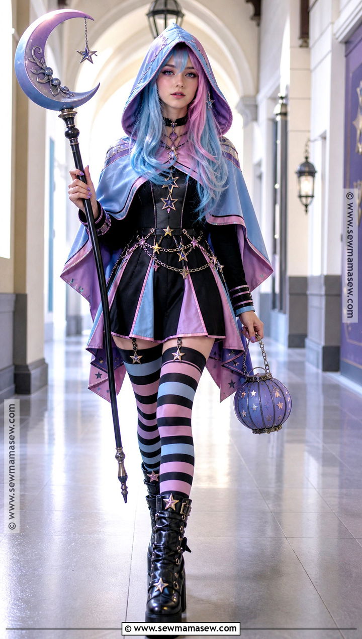 River Styxx Costume With Pastel Cape - 35 Monster High Dolls Costume Ideas