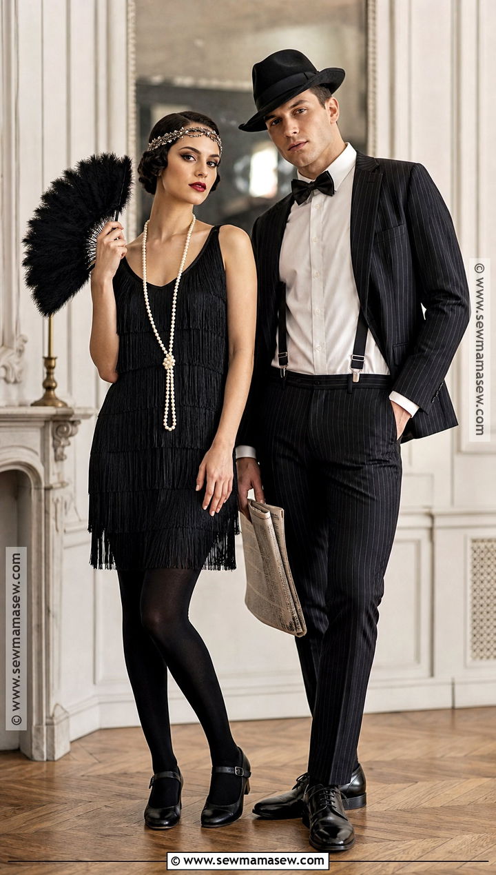Roaring Twenties Couple Outfit - 30 Couples Halloween Outfits