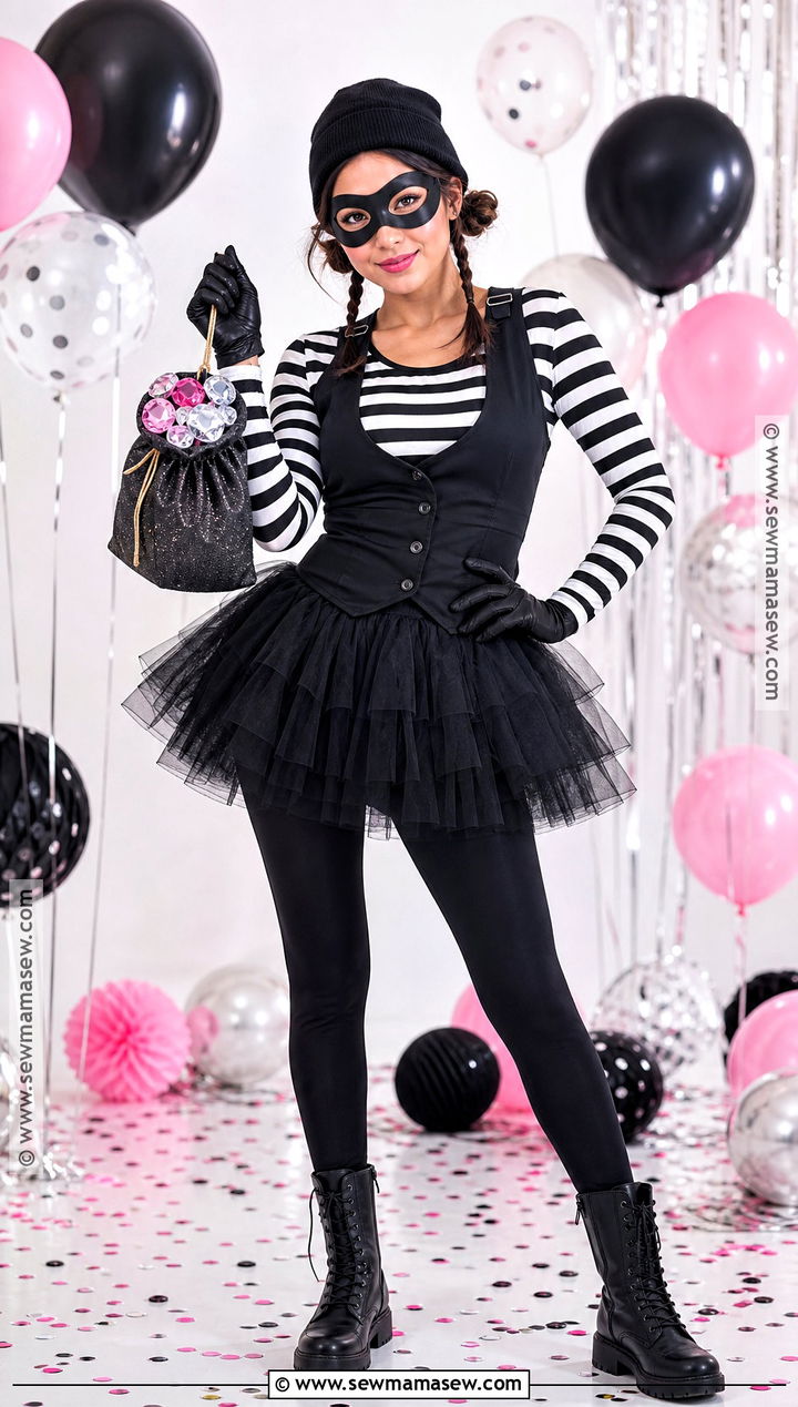 Robber Costume With Tutu Skirt - 30 Robber Costume Ideas for Women