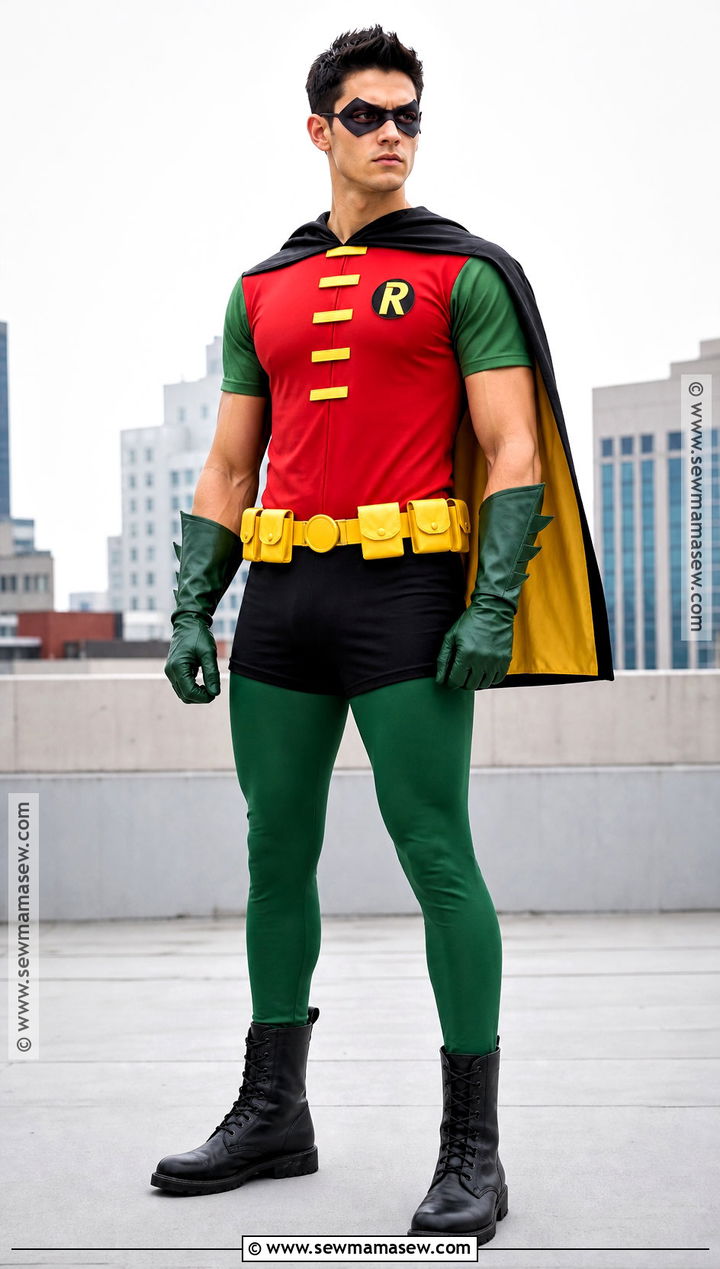 Robin Costume With Red And Green Uniform - 30 Cartoon Network Costumes