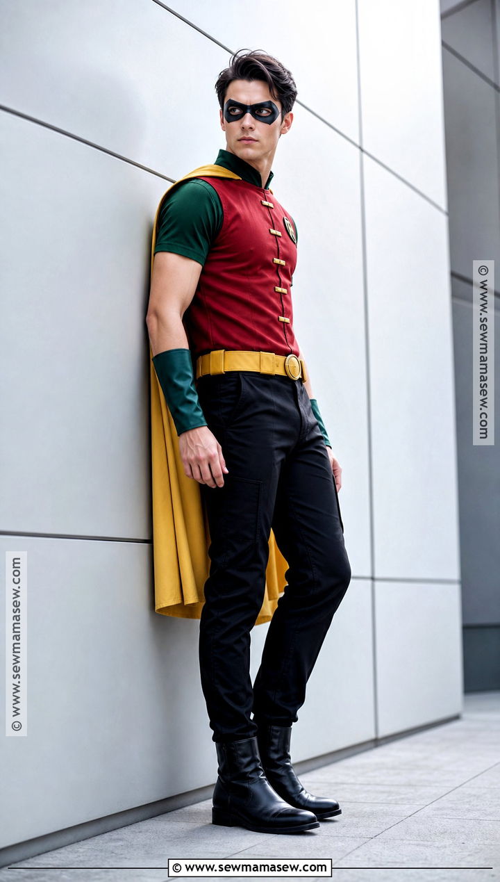 Robin Costume With Red Vest - 30 Easy Superhero Costumes