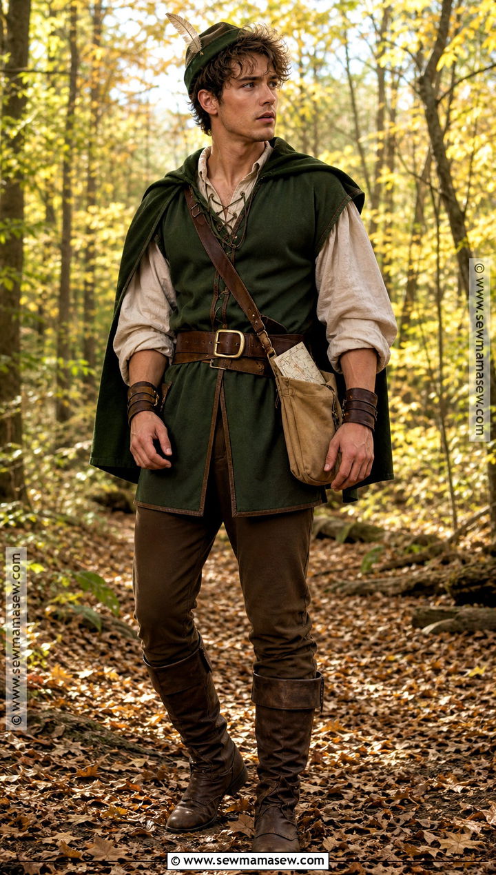Robin Hood Costume With Green Tunic - 30 men's halloween costumes
