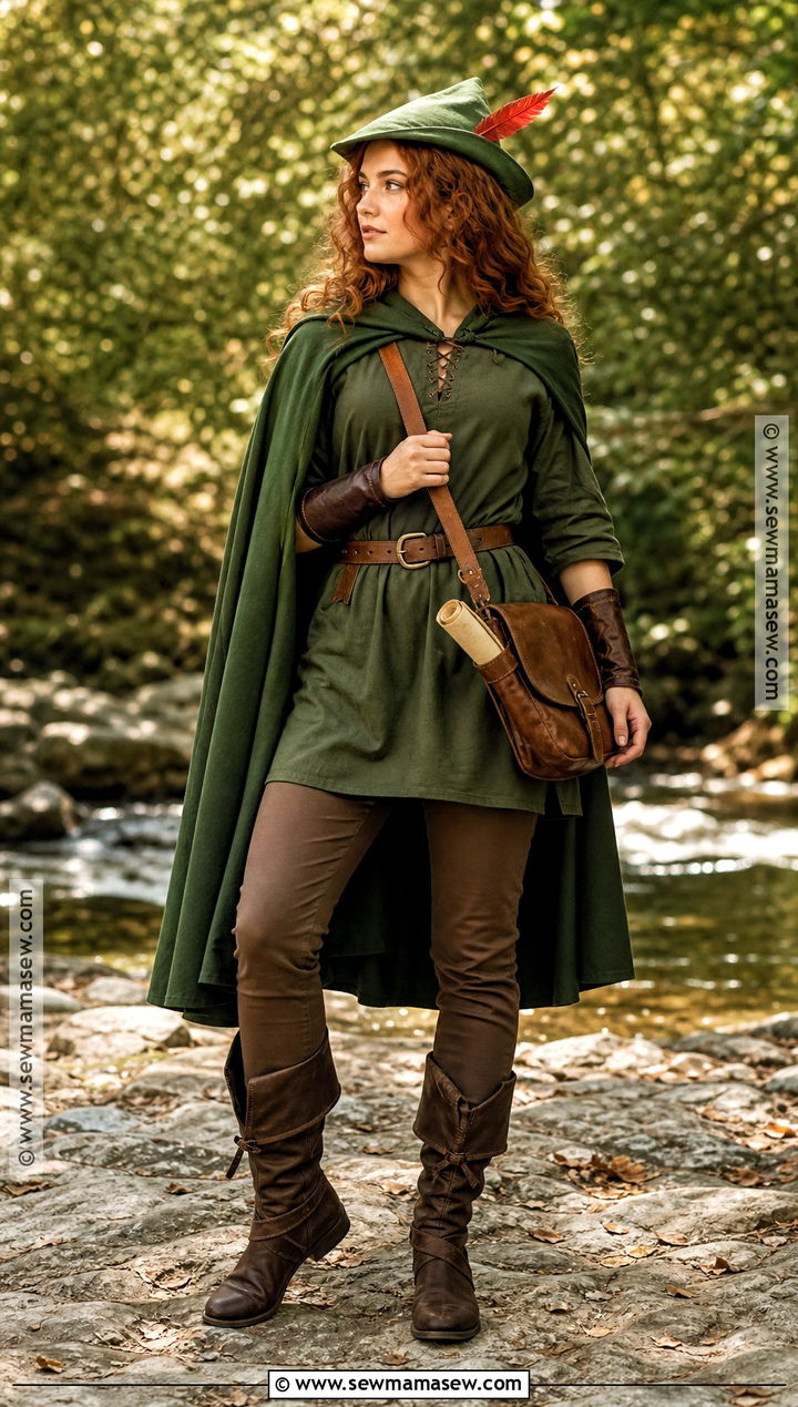 Robin Hood Costume With Green Tunic - 30 childhood heroes costume ideas