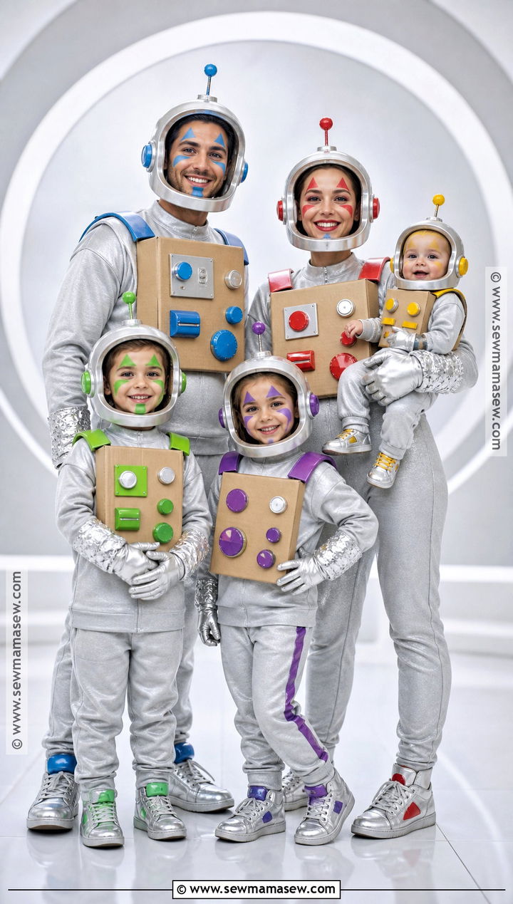 Robot Family Costume - 45 family costume ideas