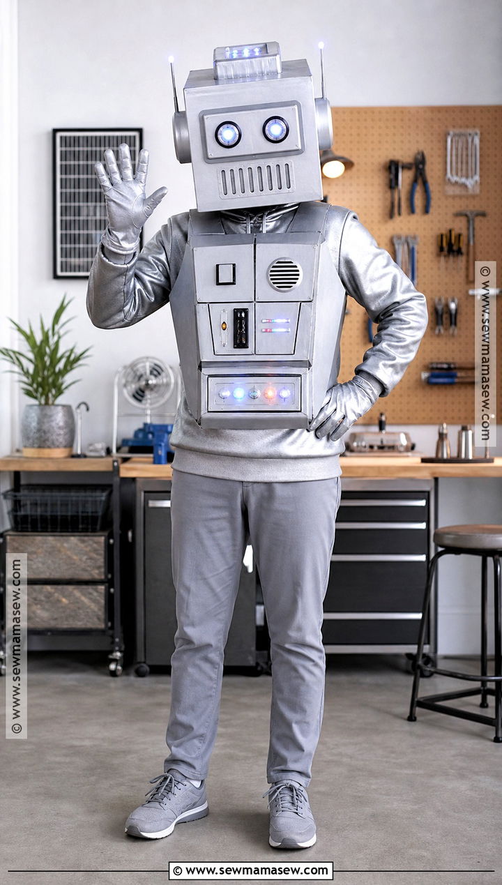 Robot Halloween Mask Costume - 40 halloween mask ideas