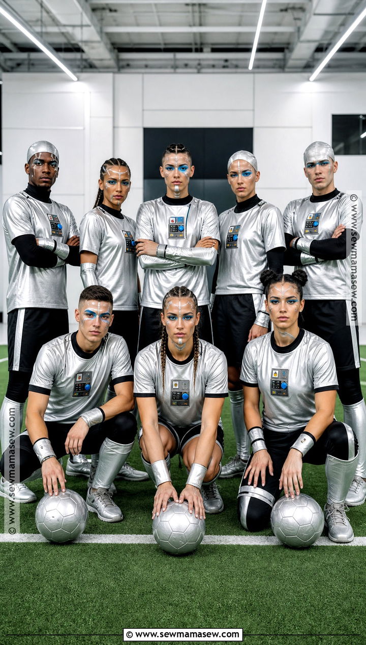 Robot Soccer Team Costume - 30 Soccer Team Halloween Costumes