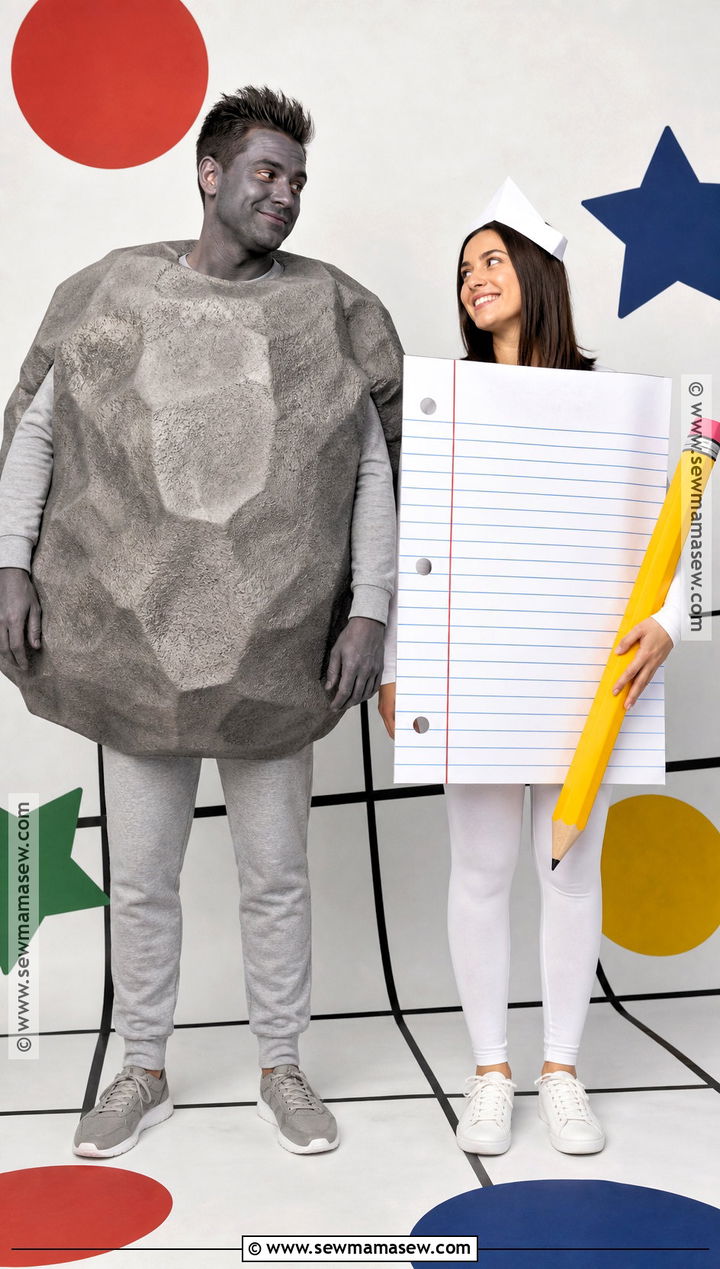 Rock And Paper Couple Costume - 30 couple costumes funny