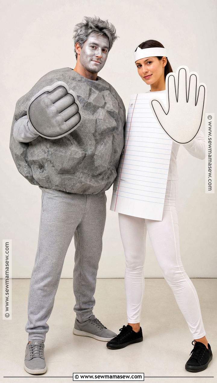 Rock And Paper Duo Costume - 40 costume halloween duo ideas