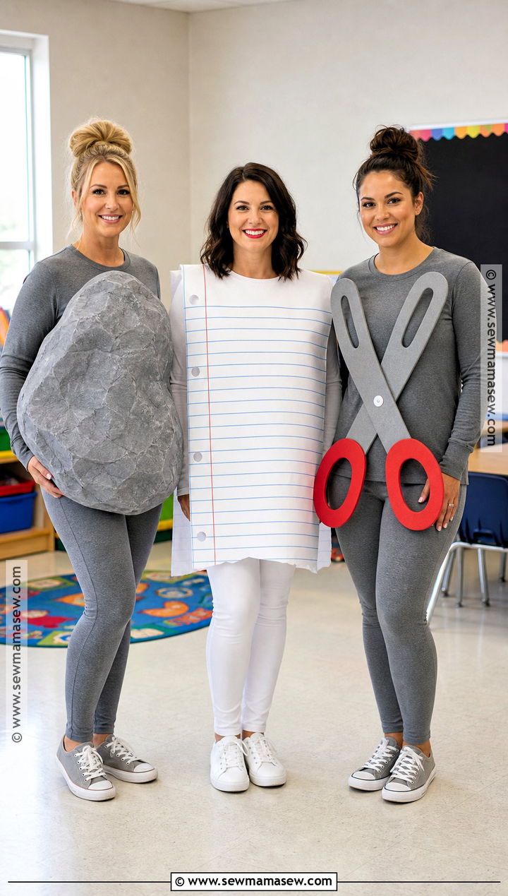 Rock Paper Scissors Group Costume - 35 school costume ideas