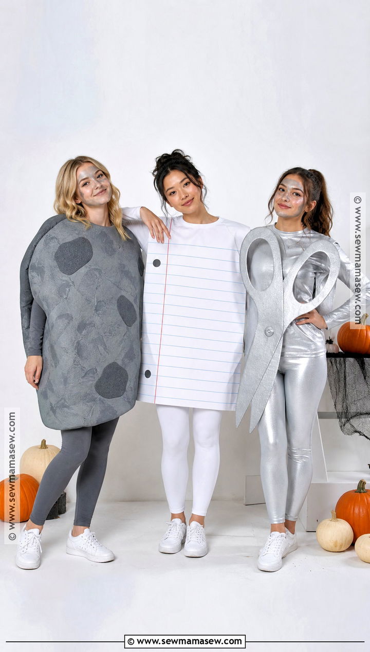 Rock Paper Scissors Group Costume - 45 clever halloween costumes