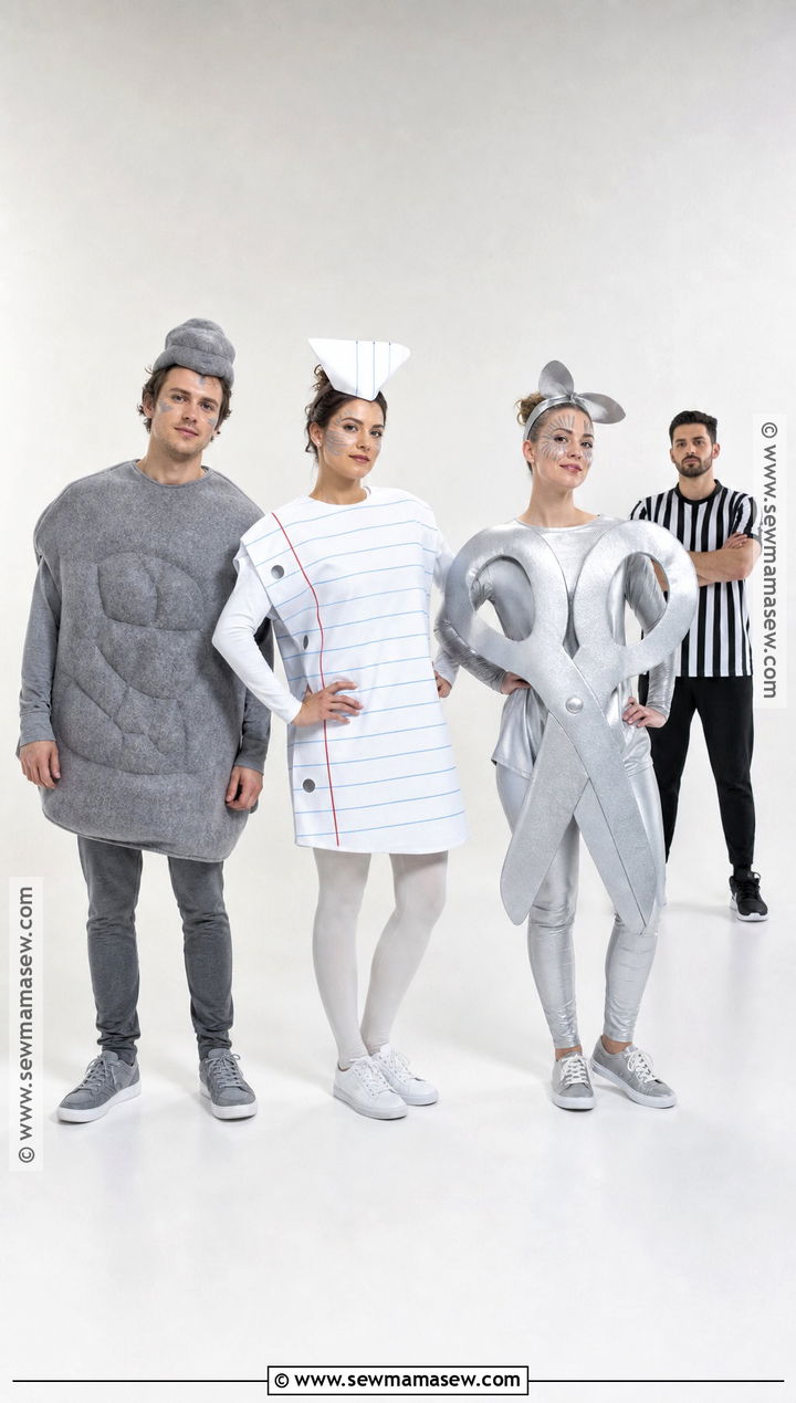 Rock Paper Scissors Group Costume - 50 group costume ideas