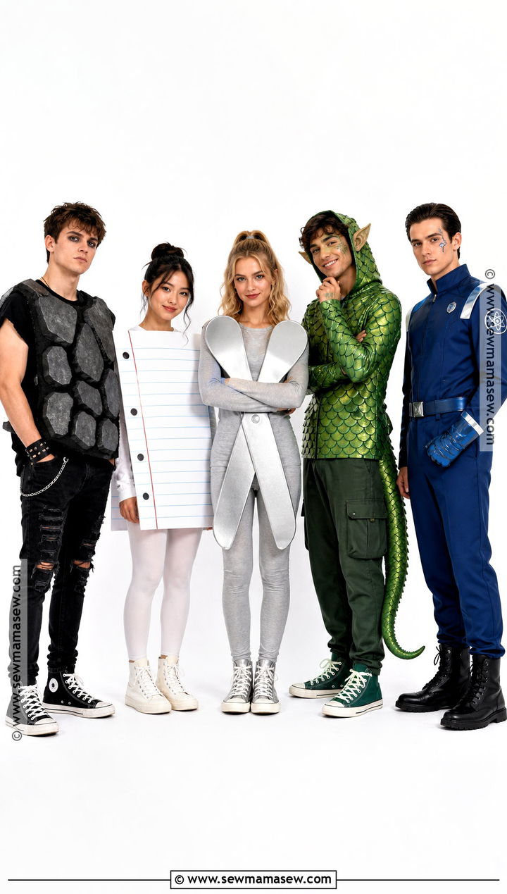 Rock Paper Scissors Lizard Spock Costume - 35 halloween costumes 5 people