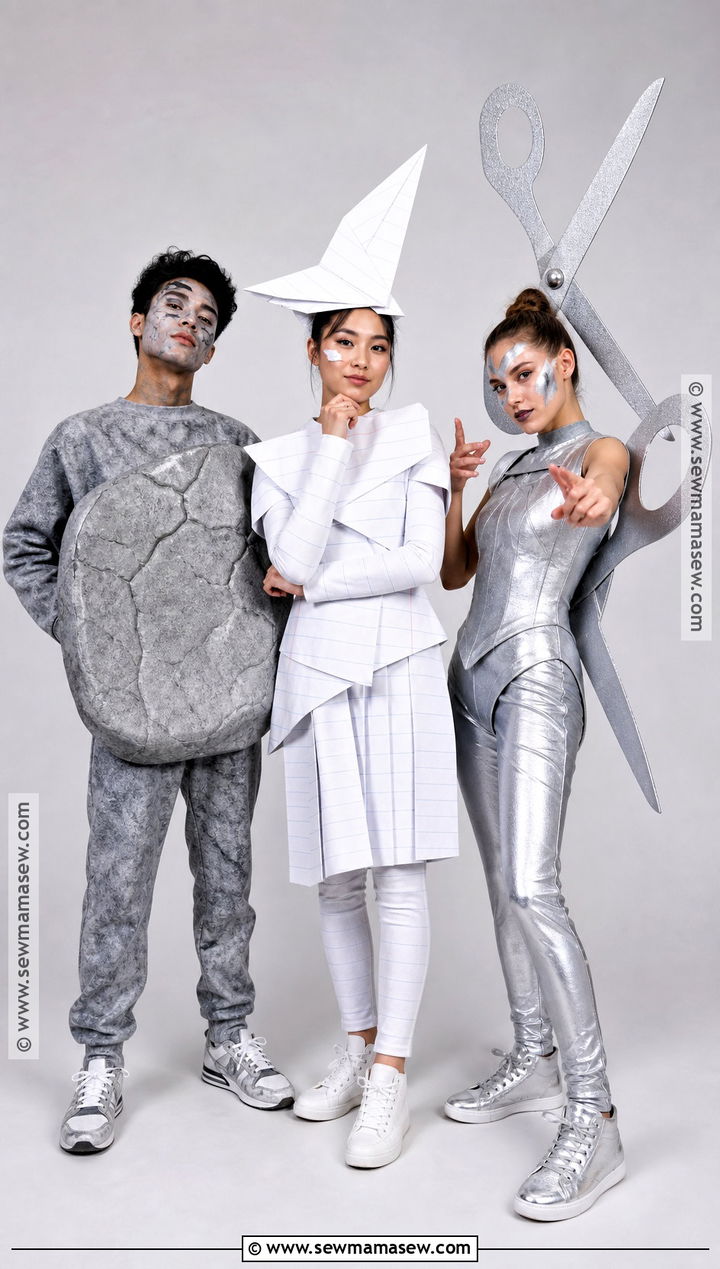 Rock Paper Scissors Trio Costume - 35 Trio Costumes Halloween