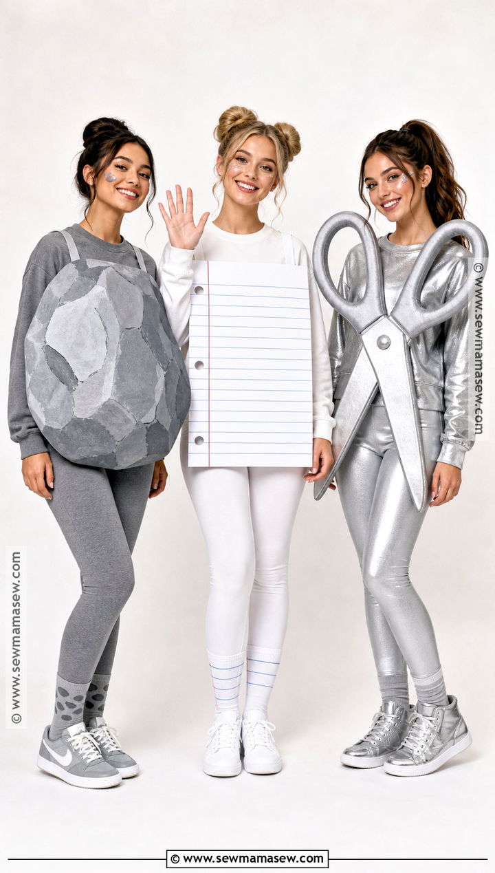Rock Paper Scissors Trio Costume - 35 Trio Outfits Halloween