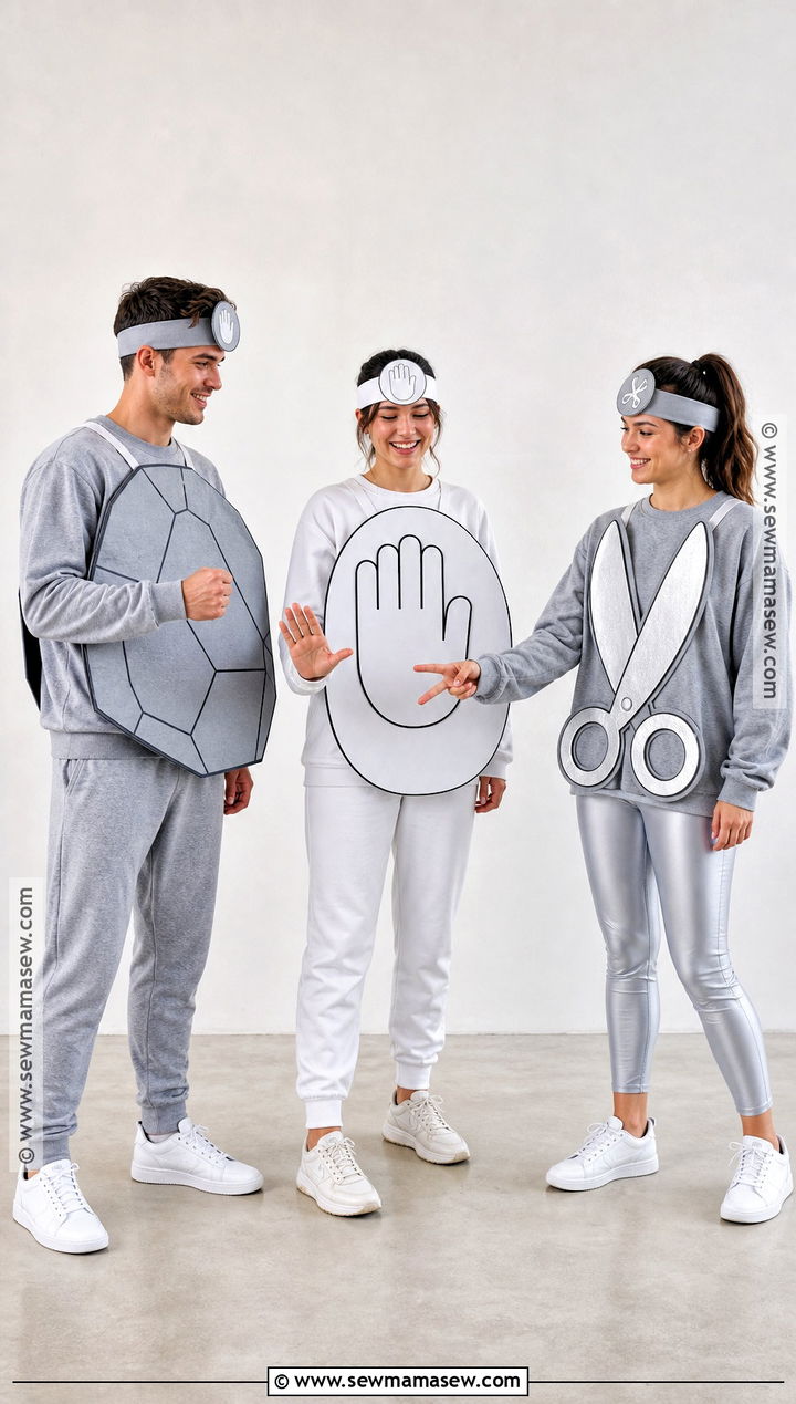 Rock Paper Scissors Trio Costume - 30 easy trio costumes