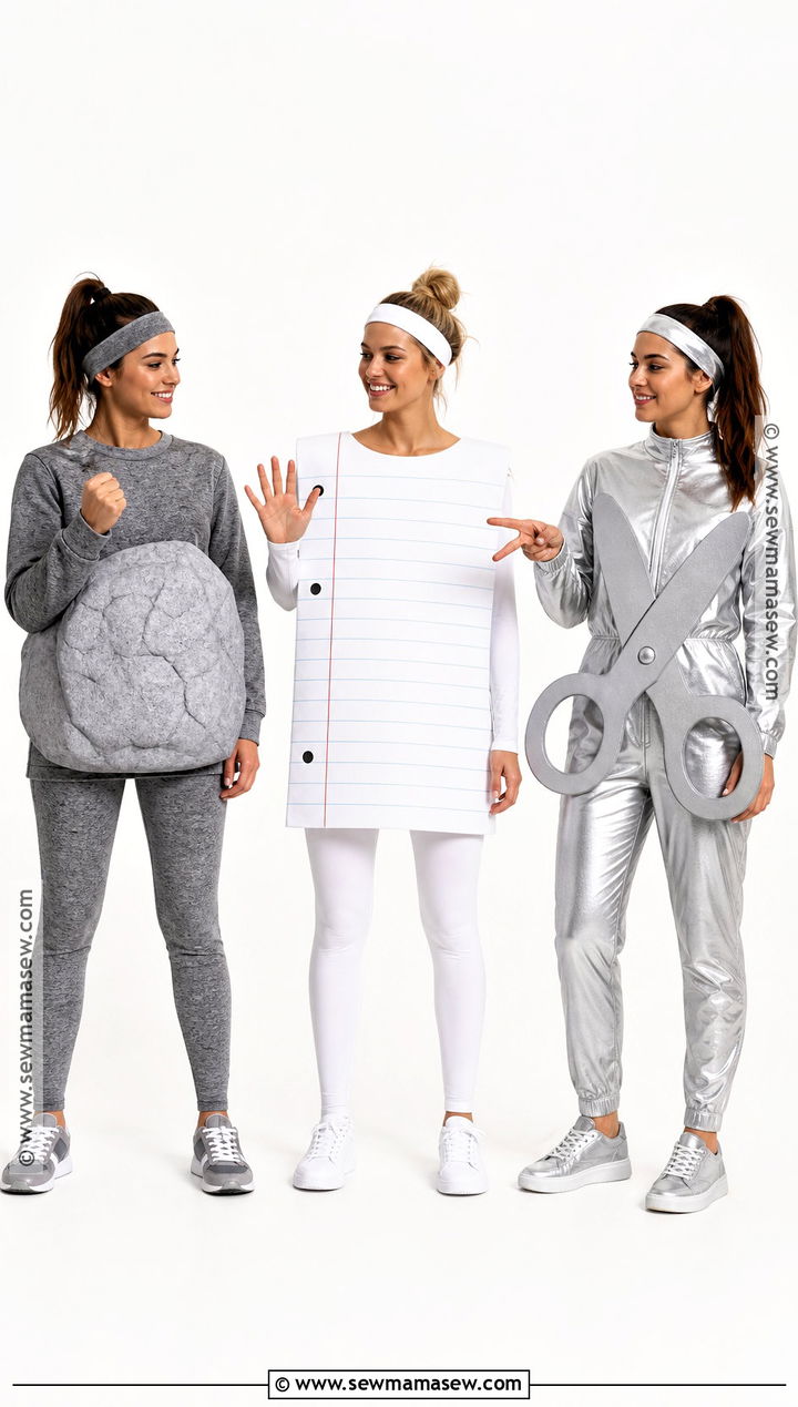 Rock Paper Scissors Trio Costume - 30 trio halloween costumes cute