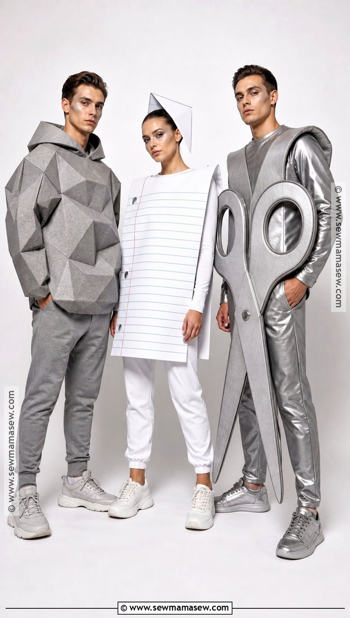 Rock Paper Scissors Trio Costume - 35 halloween costumes for friends