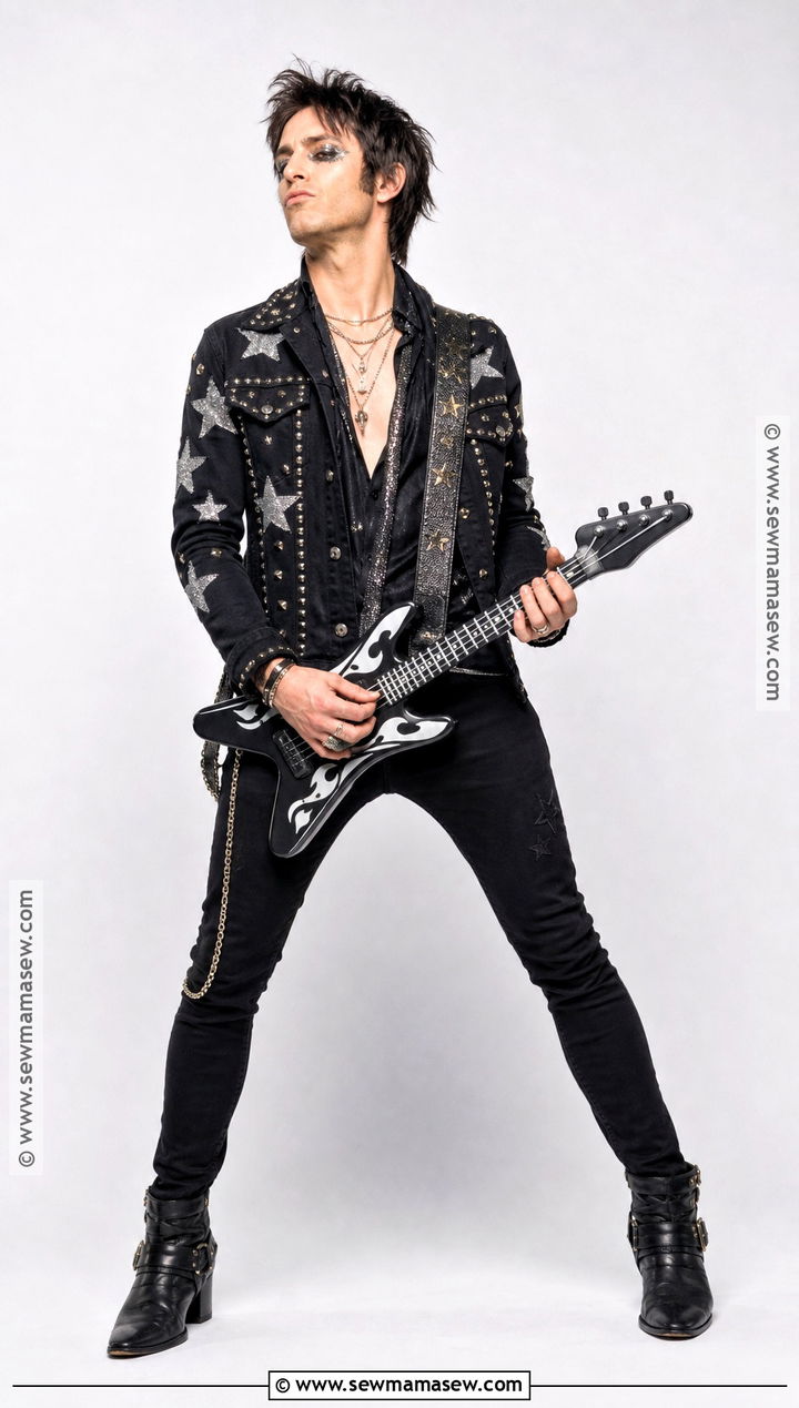 Rock Star Costume With Star Jacket - 35 star costume ideas
