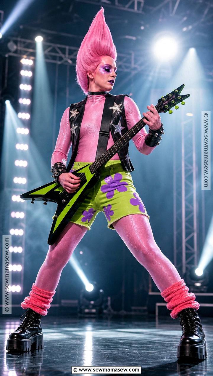 Rock Star Patrick Cosplay - 35 Spongebob Cosplay Ideas