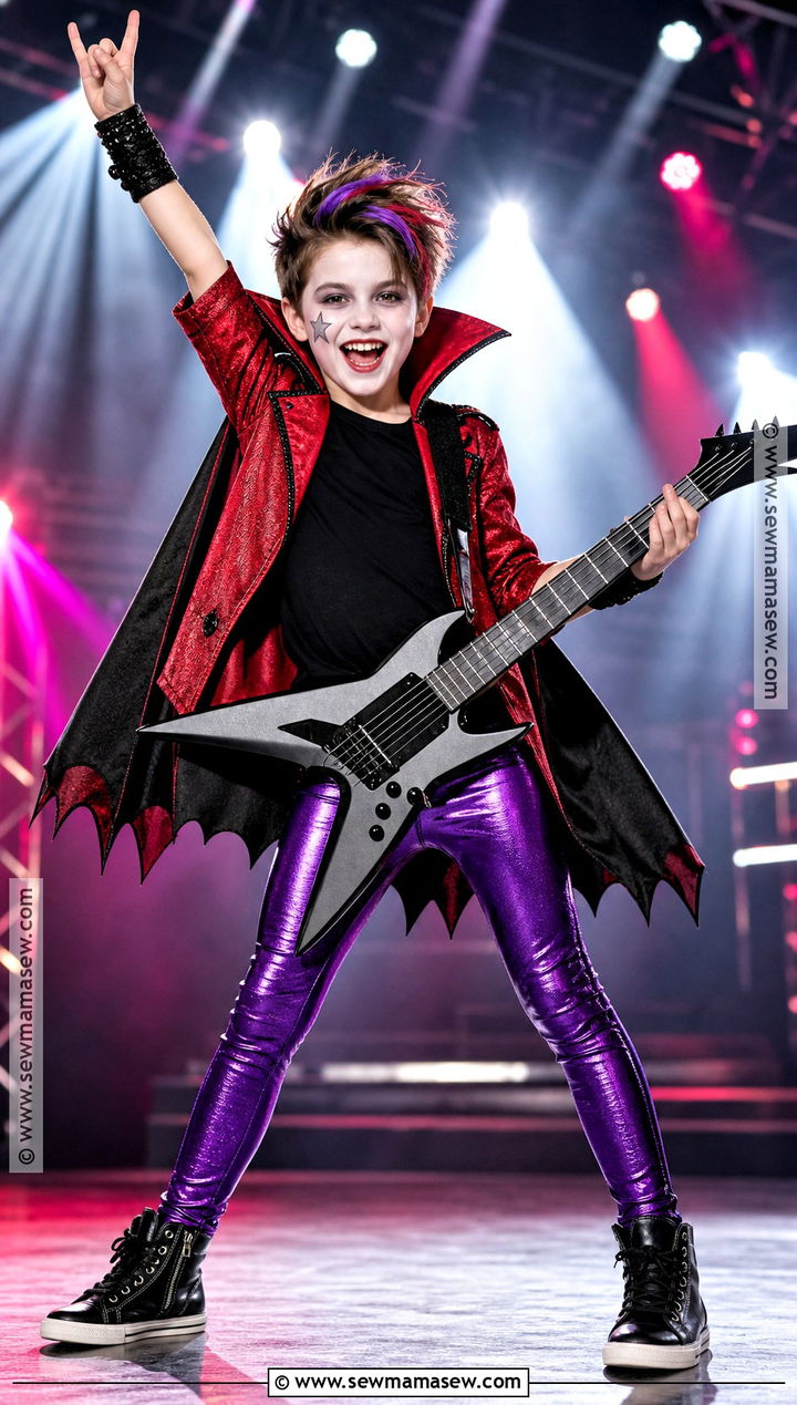 Rock Star Vampire Costume - 30 vampire costume ideas for kids