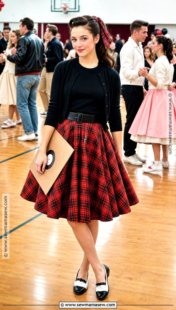 Rockabilly Plaid Costume - 30 50S Dress Up Day At School Ideas