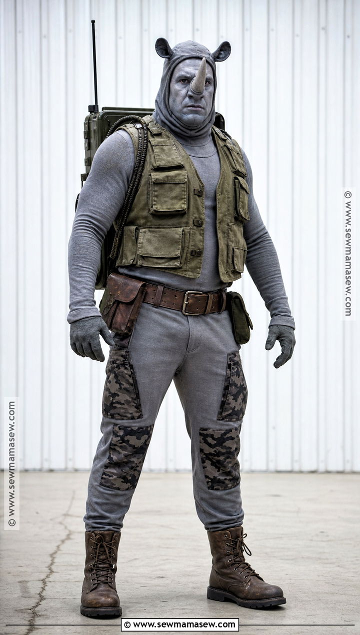 Rocksteady Mutant Costume - 30 ninja turtles halloween costumes
