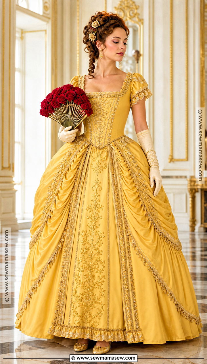 Rococo Belle Ball Gown Costume - 45 belle halloween costume ideas