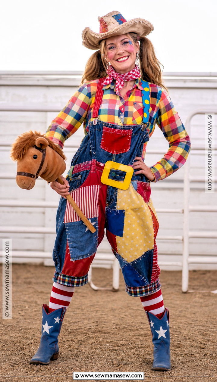 Rodeo Clown Cowgirl Costume - 35 cowgirl costume ideas